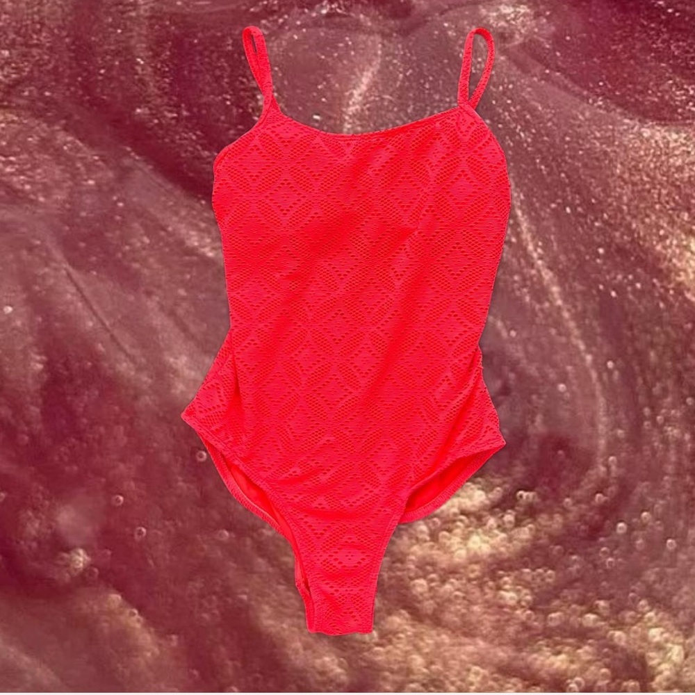 Swimwear One-Piece in Vibrant Red